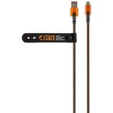 Xtorm Xtreme USB naar USB-C kabel 60W Oranje/zwart, 1,5 meter