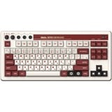 8BitDo Famicom Bundel mechanisch gaming toetsenbord Beige, US lay-out (QWERTY), Kailh Box White, 80% (TKL)	, USB / 2,4 GHz / Bluetooth