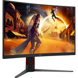 AOC C32G4Z 31.5" curved gaming monitor Zwart/rood, HDMI, DisplayPort, Audio, 260 Hz OC