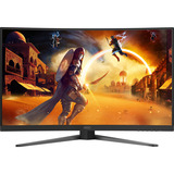 AOC C32G4Z 31.5" curved gaming monitor Zwart/rood, HDMI, DisplayPort, Audio, 260 Hz OC
