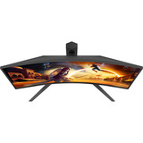 AOC C32G4Z 31.5" curved gaming monitor Zwart/rood, HDMI, DisplayPort, Audio, 260 Hz OC