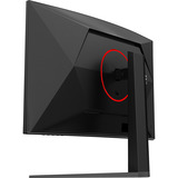AOC C32G4Z 31.5" curved gaming monitor Zwart/rood, HDMI, DisplayPort, Audio, 260 Hz OC