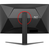 AOC C32G4Z 31.5" curved gaming monitor Zwart/rood, HDMI, DisplayPort, Audio, 260 Hz OC