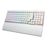 ASUS ROG Strix Scope II 96 Wireless RGB mechanisch gaming toetsenbord Wit, US lay-out (QWERTY), ROG NX Snow, 96%, RGB leds, 96%, Hot-swappable, PBT Double-shot, Bluetooth / 2.4GHz / USB 2.0