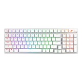 ASUS ROG Strix Scope II 96 Wireless RGB mechanisch gaming toetsenbord Wit, US lay-out (QWERTY), ROG NX Snow, 96%, RGB leds, 96%, Hot-swappable, PBT Double-shot, Bluetooth / 2.4GHz / USB 2.0