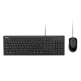 ASUS U2000 Keyboard + Mouse Set, desktopset Zwart, US lay-out, US-International, 1000 DPI