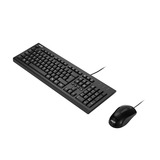 ASUS U2000 Keyboard + Mouse Set desktopset Zwart, US lay-out (QWERTY), 100%, 1000 DPI