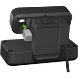 Brennenstuhl estilo Duplex stekkerdoos met schakelaar en overspanningsbeveiliging Zwart/zilver, 9x stekker, 2x sleuf voor Keystone modules