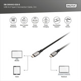 Digitus  kabel Zwart/grijs