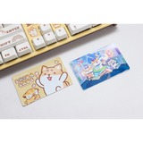 Ducky One 2 x Shiba Says, toetsenbord Geel/wit, US lay-out, Cherry MX Silent Red, RGB leds, MDA Profile PBT Dye-sub