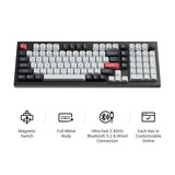 Keychron Q5 HE QMK Wireless Custom Keyboard Wit, US lay-out (QWERTY), Gateron Double-Rail Magnetic Nebula, 96%, RGB leds, 96%, OSA double-shot PBT, hot swap, Knob, 2.4GHz | Bluetooth 5.1 | USB-C