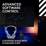Logitech G Astro A50 LIGHTSPEED over-ear gaming headset Wit, Basisstation (Gen 5), Pc, Xbox, PS5, Nintendo Switch, Bluetooth / USB-C