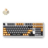 MCHOSE x Unbox Therapy - UT98 Mechanical Keyboard, toetsenbord Retro Therapy, Icy Creamsicle Switch, 98%, RGB, Hot swap, 2.4 GHz / USB-C / Bluetooth
