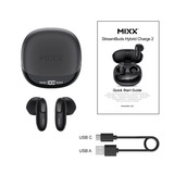 MIXX StreamBuds Hybrid Charge 2 True Wireless Earbuds in-ear oortjes Zwart