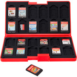 PowerA Game Card Case XL for Nintendo Switch - Heroes vs. Villains opslag Rood