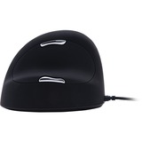 R-Go Tools HE Mouse, Linkshandig Zwart/zilver, 500 - 3500dpi, Large (Handlengte boven de 185mm)