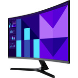 SAMSUNG Essential LS32D396GAUXEN 32" curved monitor Zwart, 100 Hz, VGA, HDMI, Audio