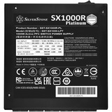 SilverStone SST-SX1000R-PL, 1000 Watt voeding  Zwart, 4x PCIe, 1x 12VHPWR, Full Kabel-management