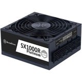 SilverStone SST-SX1000R-PL, modulaire 1000 watt voeding  Zwart, 4x PCIe