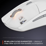 SteelSeries Rival 3 Wireless Gen 2 gaming muis Wit, 18.000 dpi, RGB, 2.4GHz / Bluetooth 5.0