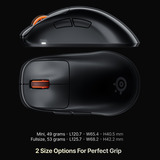 SteelSeries Rival Pro gaming muis Zwart, 100 - 42.000 DPI, 8K, UWB / 6 GHz