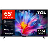 TCL 65P6L HVA 4K Ultra HD Smart TV 65" Lcd Zwart, 3x HDMI, USB-A, LAN, WiFi 5, BlueTooth 5.4, USB-A
