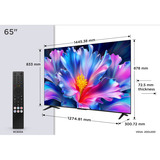 TCL 65P6L HVA 4K Ultra HD Smart TV 65" Lcd Zwart, 3x HDMI, USB-A, LAN, WiFi 5, BlueTooth 5.4, USB-A