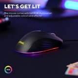 Trust GXT924 Ybar+ Gaming Muis Zwart, RGB, 25.600 dpi