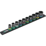 Wera 9607 Dop-magneetstrip B Impaktor 1 dopsleutel Zwart/groen, 10‑delig