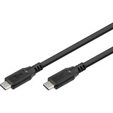 goobay USB4 Gen 2x2 kabel Zwart, 1,5 meter