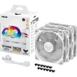 ASUS TUF Gaming TR120 ARGB Reverse fan Pack, 3 stuks case fan Wit/transparant