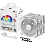 ASUS TUF Gaming TR120 ARGB Reverse fan case fan Wit/transparant, 3 stuks