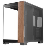 Antec C8 Wood midi tower behuizing Zwart/houtkleur | 2x USB-A | 1x USB-C | Tempered Glass