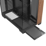 Antec C8 Wood midi tower behuizing Zwart/houtkleur | 2x USB-A | 1x USB-C | Tempered Glass