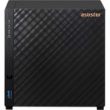 Asustor Drivestor 4 incl. 4x Seagate IronWolf 4 TB harde schijf nas Zwart, USB