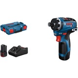 Bosch Accu boormachine GSR 12V-35 HX Professional, 12Volt schroefboor blauw/zwart, 2x Li-Ion batterij 3Ah, L-BOXX