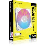 Corsair iCUE LINK RX120 RGB case fan Wit, 1 stuk, 4-pins PWM fan-connector