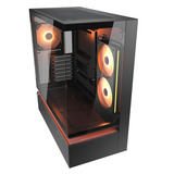 Cougar CFV235 midi tower behuizing Zwart | 2x USB-A | 1x USB-C | RGB | Tempered Glass