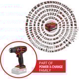 EINHELL Accu Boor- en schroefmachine TC-CD 18/35 Li Solo schroeftol Rood/zwart, Accu en oplader niet inbegrepen