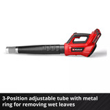 EINHELL Accu Professional Bladblazer GP-LB 36/230 Li E BL-Solo Rood/zwart, Accu en oplader niet inbegrepen