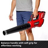 EINHELL Accu Professional Bladblazer GP-LB 36/230 Li E BL-Solo Rood/zwart, Accu en oplader niet inbegrepen