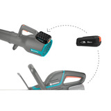 GARDENA Batterij PBA 18V 2.5Ah SoC P4A oplaadbare batterij Zwart, Ingebouwde led-laadstatusindicator