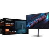 GIGABYTE QD-OLED MO32U 31.5" 4K UHD gaming monitor Zwart, 2x HDMI, DisplayPort, 2x USB-A, USB-B, USB-C, 165 Hz