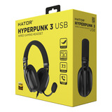 Hator Hyperpunk 3 USB over-ear gaming headset Zwart, Virtual 7.1 Surround Sound, USB-A / USB-C / Bluetooth