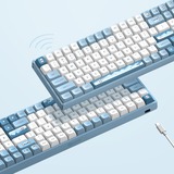 Iqunix F97 Wintertide Wireless Mechanical Keyboard Lichtblauw, US lay-out (QWERTY), Cherry MX Brown, 96%, RGB leds, Hot-swappable, PBT, 2.4GHz | Bluetooth 5.1 | USB-C