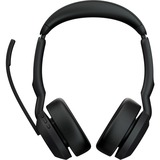 Jabra Evolve2 55, Incl. oplaadstandaard on-ear headset Zwart, Stereo, UC, USB-A, Link380a