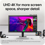 LG UltraFine 27U711B 27" 4K Ultra HD monitor Zwart, 1x DisplayPort, 1x HDMI
