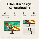 LG UltraFine 27U711B 27" 4K Ultra HD monitor Zwart, 1x DisplayPort, 1x HDMI