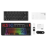 Lenovo Legion K510 Mini Pro RGB mechanisch gaming toetsenbord Zwart, US lay-out (QWERTY), 75%, Brown switch, 75%, Hot swap, USB