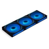 Lian Li UNI FAN SL-INFINITY 120 RGB case fans Zwart, 3 stuks, 120 x 122 x 25 mm, PWM, Incl. controller